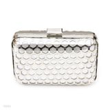 Trendy Modern Fretwork Geometric Pattern Box Clutch Bag