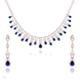 Stunning Blue Zircon Drop Set