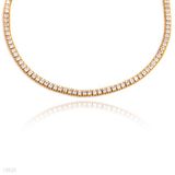 Magnetizing Mono-Strand Square Zircon Necklace