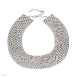 Extravagant Crystal Wide Necklace