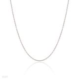 Delicate thin cable silver chain