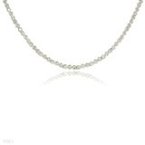 Delicate Graduated Round Zircons Necklace