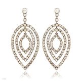 Beautiful Crystal Silver Earrings