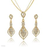 Crystal Arrowhead Pendant Set