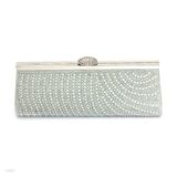 Mini Pearls & Sequins Studded Clutch