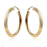 Large Textured Hoop Earrings