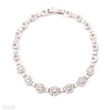 BRACELET ZC CIRC SOLI.-SLVR-CLEAR