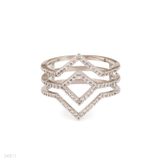 RING FANCY 3LN TRI ZC Silver
