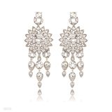 Sunburst Drop Chandelier Earrings
