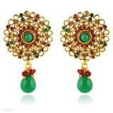 Classy Traditional Green Earrings