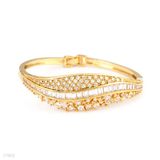 Glamorous Baguette Diamond Style Fancy Cuff Bracelet