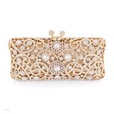 Glamorous Gold Heart Clutch
