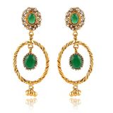 Delicate Oval  Gold Earrings
