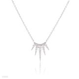 Stunning Sharp Crown Silver Pendant