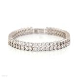 BRACELET 2 CIR ZC SD-SLVR-CLEAR
