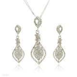Crystal Arrowhead Pendant Set