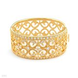 Stunning Swirl Fretwork Fancy Cuff Bracelet