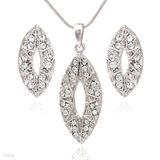 Marquise Eye Pendant & Stud Set