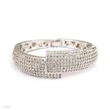 Glamorous Pave Set Finely Crafted Fancy Cuff Bracelet