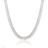NECKLINE 2LN SQ ZC FINE SLVR-CLEAR