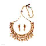 SET N+E POLKI FNCY EAR-GLD-RED