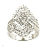 Chevron  Fancy Pave Ring