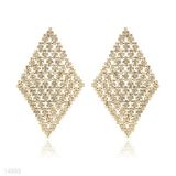 Diamond Mesh Crystal Earrings
