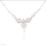 NECKLACE DLI FLWR WRTH ZC-SLVR-CLEAR