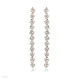 Long Diamond Chain Earrings