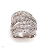 Statement 5-Tiered Pave Ring