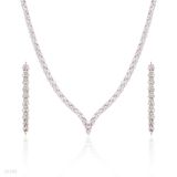 Excellent marquise wreath silver set