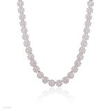 NECKLACE SOLIT FINE LUX12-SLVR-CLEAR