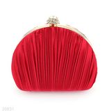 CLUTCH PALM PLEATS-MAROON