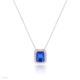 PENDANT REC FINE ZC LUX01-SLVR-BLUE