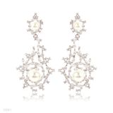 Large Wreath Pearl Earrings