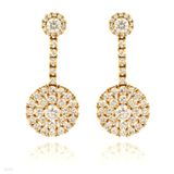 Beautiful Disc Gold Earrings