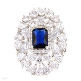 Radiant Oval Cocktail Ring