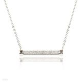 Stylish Classy Diamond Bar Pave Pendant