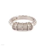 Contemporary bar silver ring