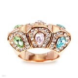 Tri-Loop Paved Statement Ring - Size 21