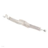 BRACELET CHAIN DBL CRYS.-SLVR-CLEAR