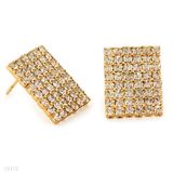 Large Rectangle Plate Earrings