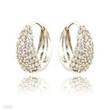 Zircon Loop Earrings