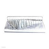 Dazzling Crocodile Textured Fashion Forward Assymetrical Clutch Bag 