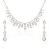 Stunning Zircon Drop Silver Set