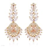 Mesmerizing Intricate Champagne Drop Earrings