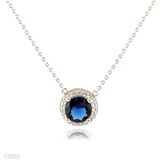 Pave Set Solitaire Pendant