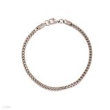 Contemporary silver arrows thin chain bracelet