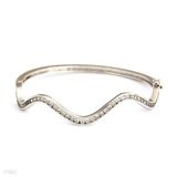 Sleek Finely Crafted Zigzag Cuff Bracelet