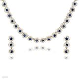 Linear Cluster Set Choker & Earring Set
